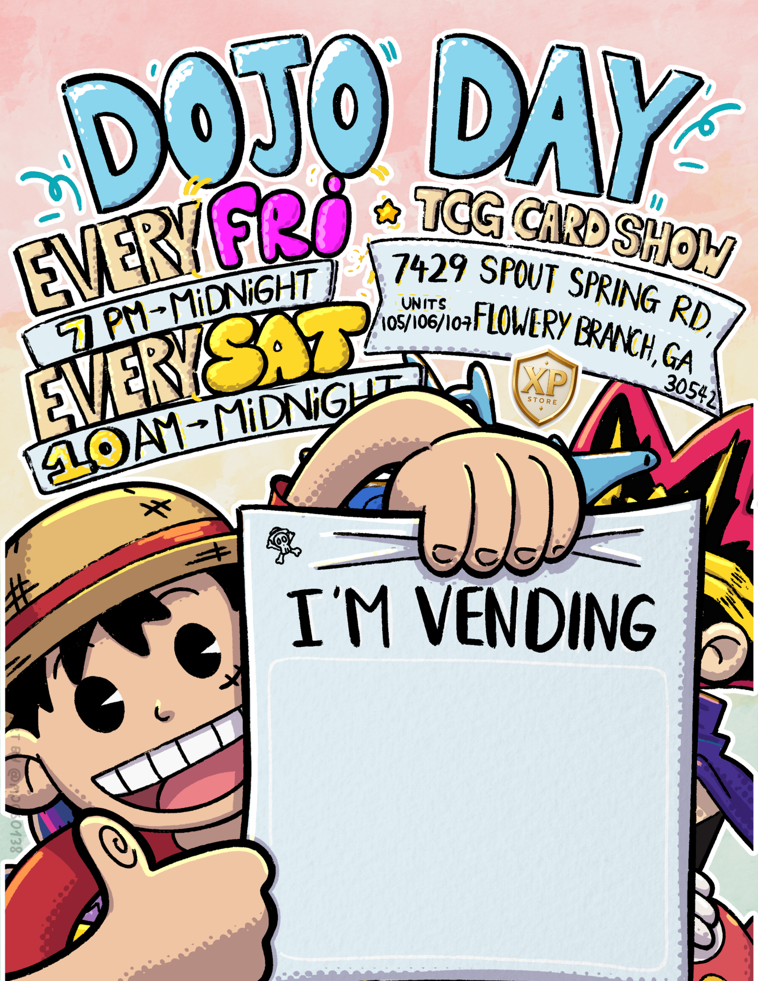 I'm Vending · Friday + Saturday · The Dojo