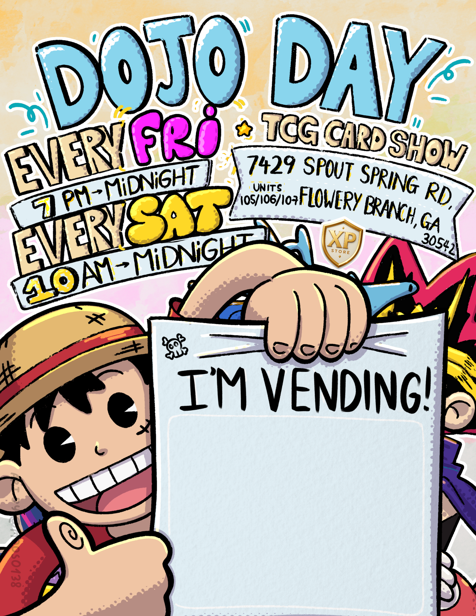 I'm Vending Friday + Saturday · The Dojo